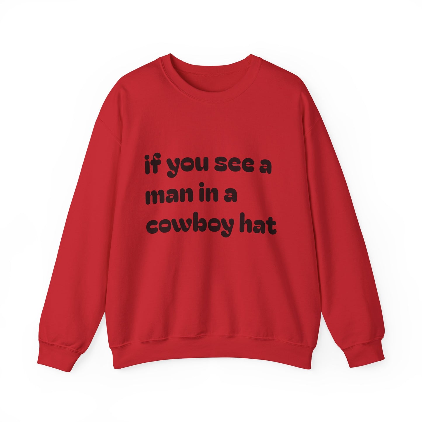 Man in a Cowboy Hat Crewneck