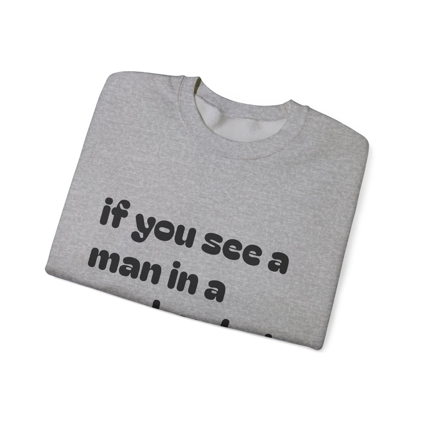 Man in a Cowboy Hat Crewneck