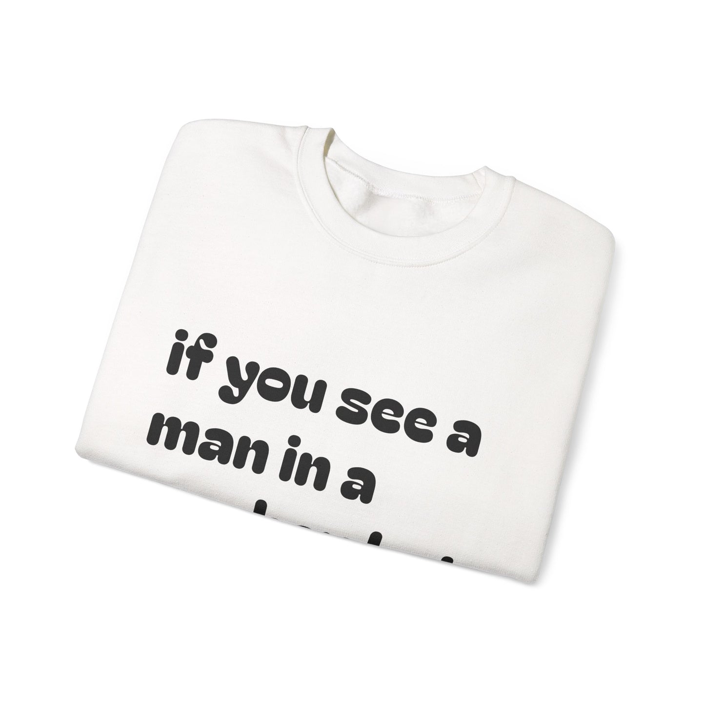 Man in a Cowboy Hat Crewneck