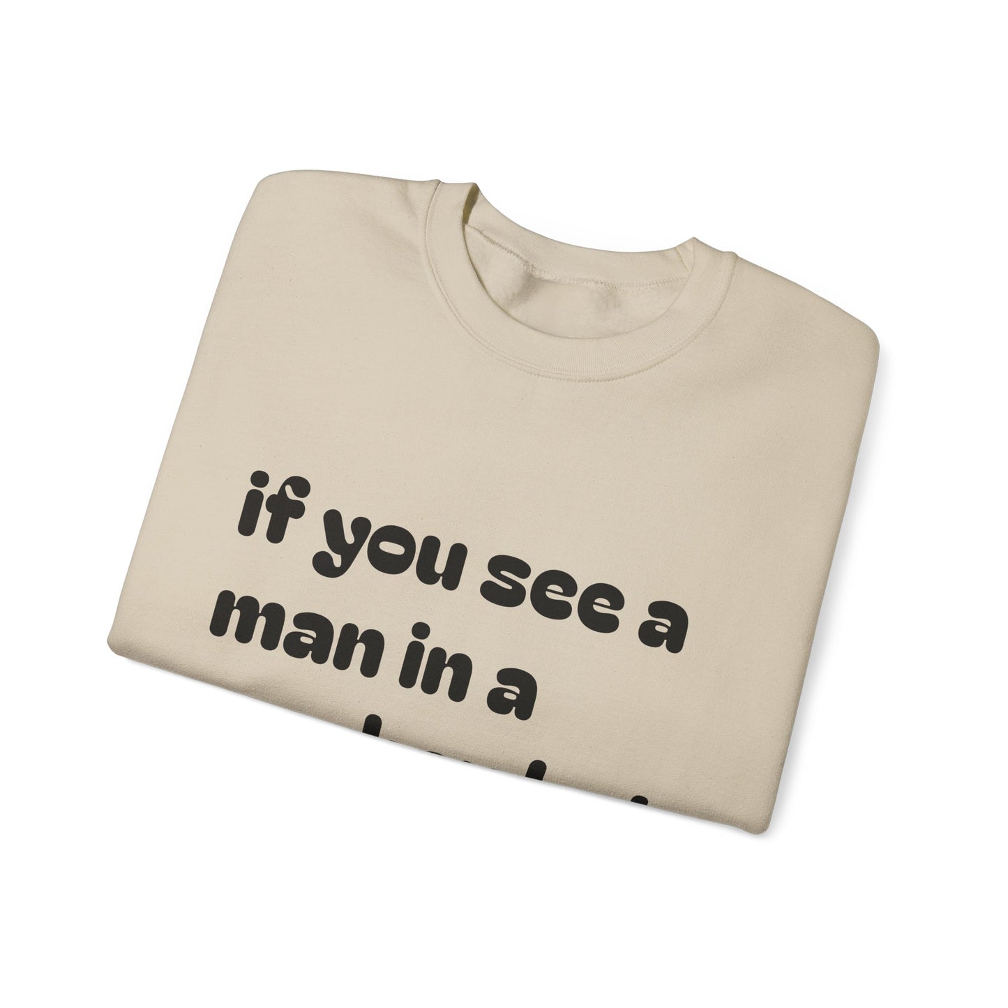 Man in a Cowboy Hat Crewneck