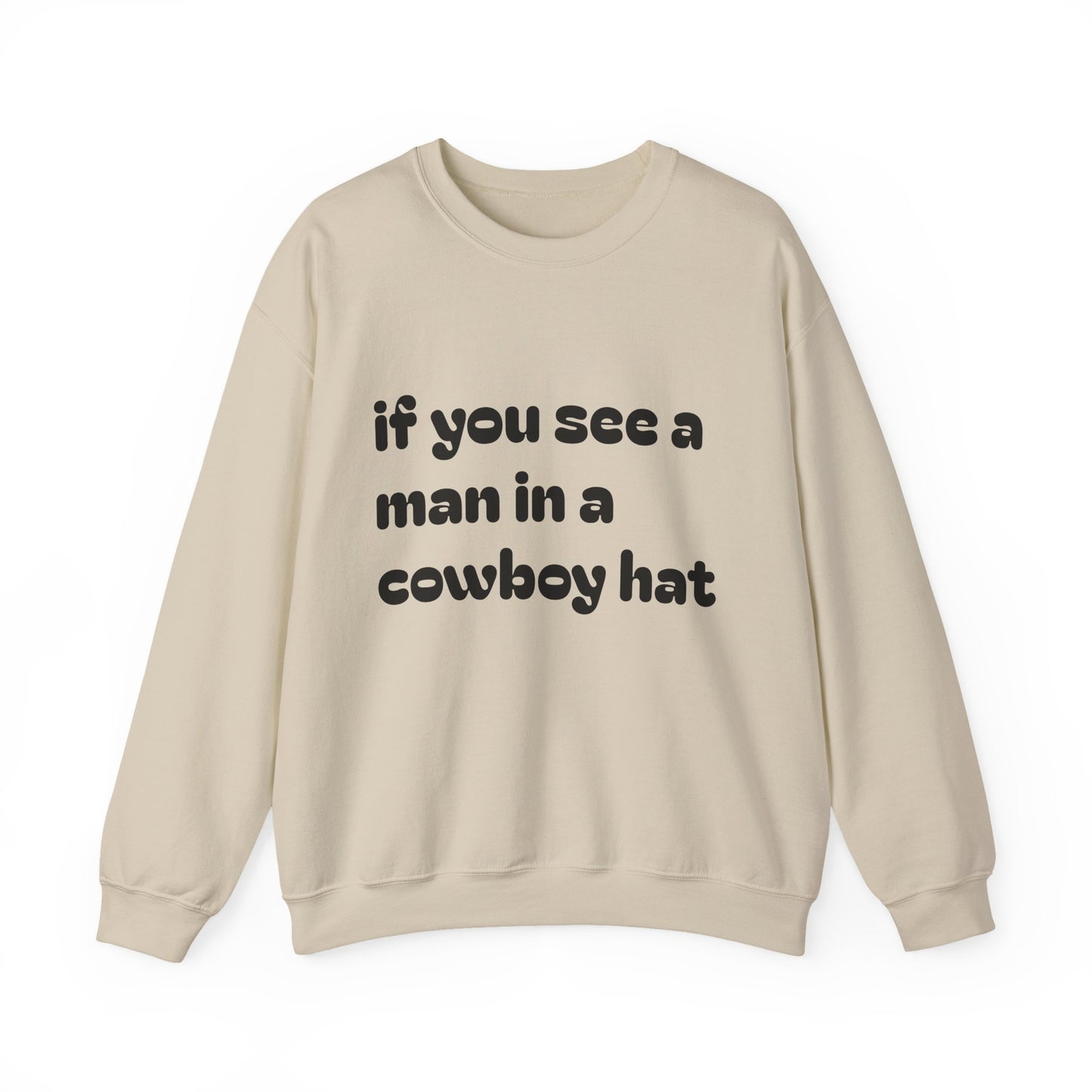 Man in a Cowboy Hat Crewneck